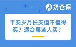 平安岁月长安值不值得买？适合哪些人买？